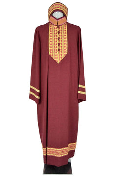 Noleggio abito uomo tradizionale ricamato in rosso e oro - rievocazioni ###