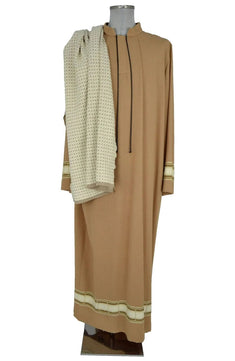 Noleggio Tunica Uomo in Stile Tradizionale Dettagli Beige-Rievocazioni ###