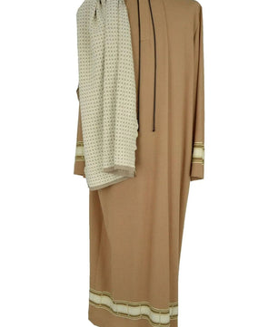 Noleggio Tunica Uomo in Stile Tradizionale Dettagli Beige-Rievocazioni ###
