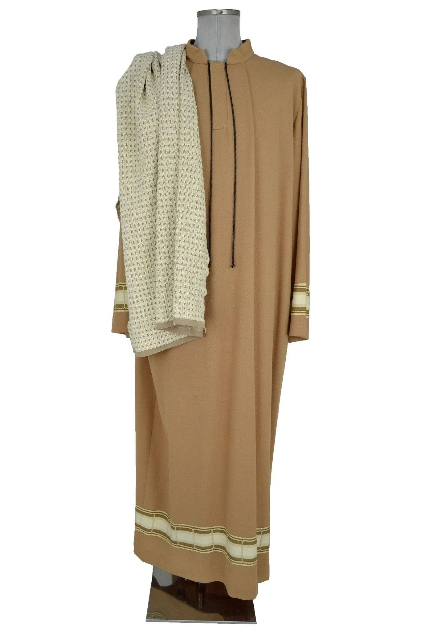 Noleggio Tunica Uomo in Stile Tradizionale Dettagli Beige-Rievocazioni ###