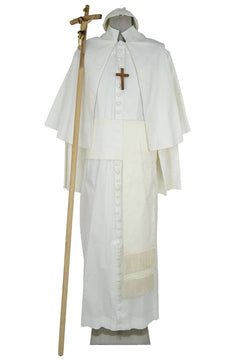 Noleggio abito uomo-talare bianco da papa per rievocazioni-carnevale ###