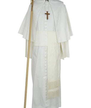 Noleggio abito uomo-talare bianco da papa per rievocazioni-carnevale ###