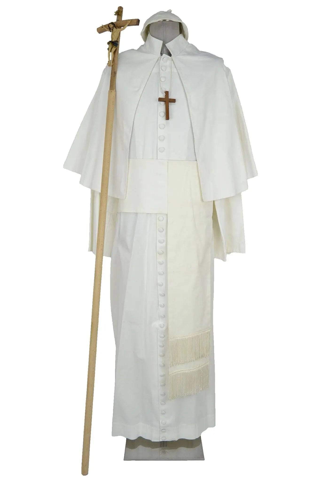 Noleggio abito uomo-talare bianco da papa per rievocazioni-carnevale ###