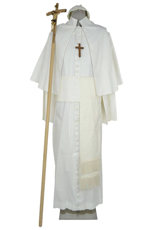 Noleggio abito uomo-talare bianco da papa per rievocazioni-carnevale ###