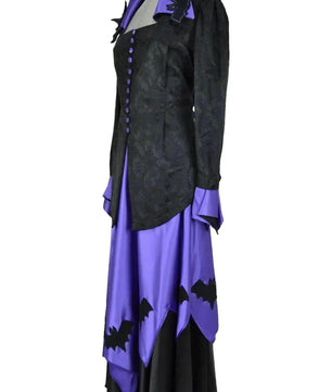 Noleggio Costume Strega Gotica Viola Donna - Carnevale-Halloween