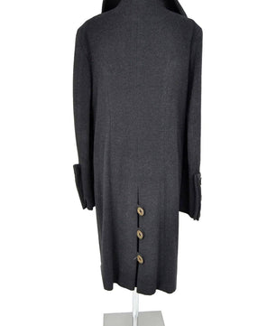 Noleggio cappotto lungo vintage uomo in lana antracite-vintage