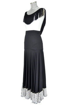 noleggio-abito-ballo-nero-frange-pois_2