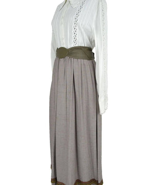 Noleggio abito vittoriano donna, gonna grigia inizio '900-vintage