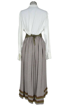 Noleggio abito vittoriano donna, gonna grigia inizio '900-vintage