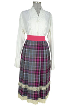 Noleggio abito donna vintage scozzese inizio '900 - vintage