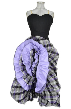 Noleggio abito donna flamenco dettagli viola e nero - Halloween