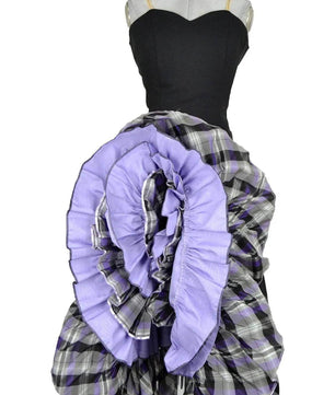Noleggio abito donna flamenco dettagli viola e nero - Halloween