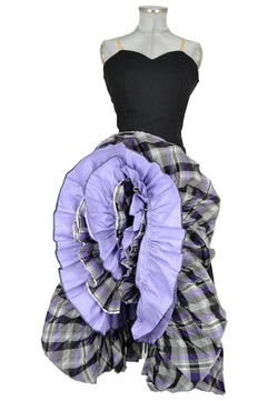 Noleggio abito donna flamenco dettagli viola e nero - Halloween