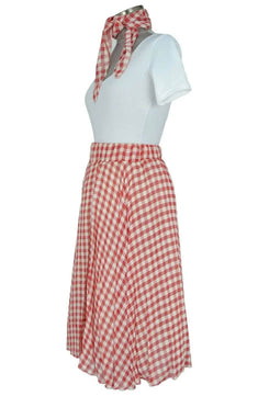 Noleggio abito donna danza a quadri vintage - musical Grease