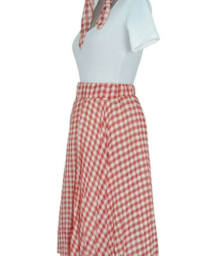 Noleggio abito donna danza a quadri vintage - musical Grease