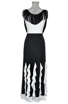 noleggio-abito-donna-flamenco-frange-bianco-nero_1