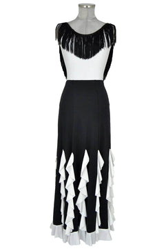 noleggio-abito-donna-flamenco-frange-bianco-nero_1