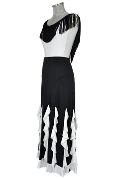 noleggio-abito-donna-flamenco-frange-bianco-nero_2