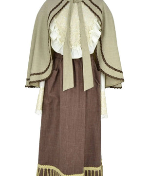 Noleggio abito vittoriano donna mantella-rievocazione vintage