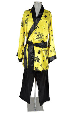 Noleggio kimono unisex giallo e nero per eventi e feste orientali