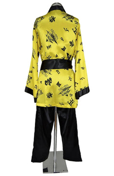 Noleggio kimono unisex giallo e nero per eventi e feste orientali