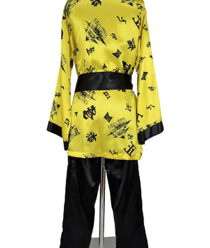 Noleggio kimono unisex giallo e nero per eventi e feste orientali