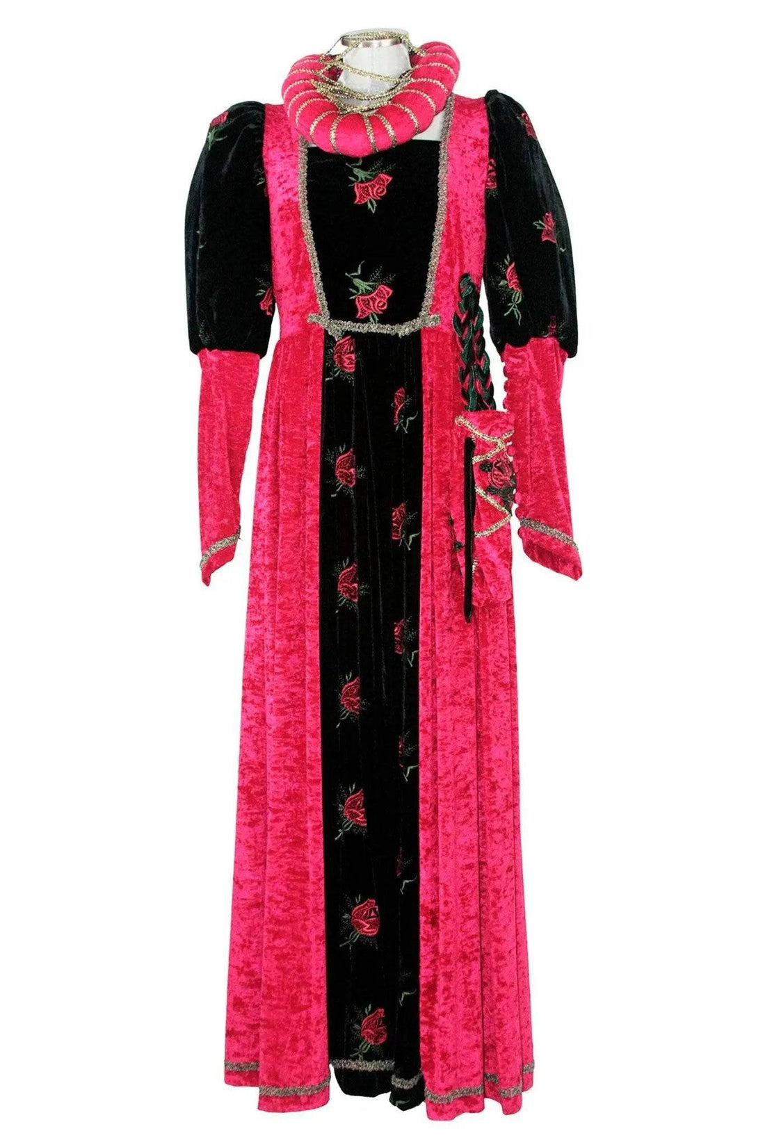 Costume donna del tardo medioevo o inizio rinascimento - storico - carnevale