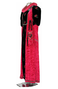 Costume donna del tardo medioevo o inizio rinascimento - storico - carnevale