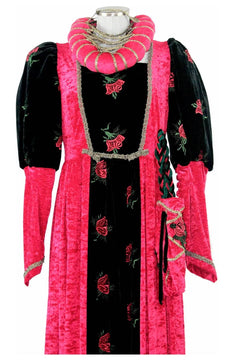 Costume donna del tardo medioevo o inizio rinascimento - storico - carnevale