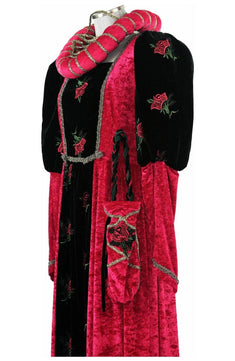 Costume donna del tardo medioevo o inizio rinascimento - storico - carnevale