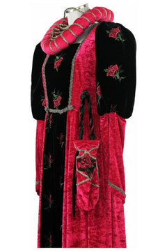 Costume donna del tardo medioevo o inizio rinascimento - storico - carnevale