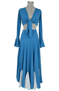 Costume donna per danzatrice di flamenco, danze etniche spagnole, gita