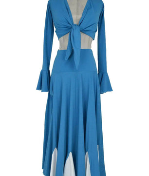 Costume donna per danzatrice di flamenco, danze etniche spagnole, gita