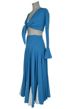 Costume donna per danzatrice di flamenco, danze etniche spagnole, gita