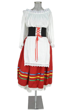 Costume donna per danze popolari - tarantella napoletana
