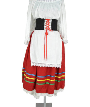 Costume donna per danze popolari - tarantella napoletana