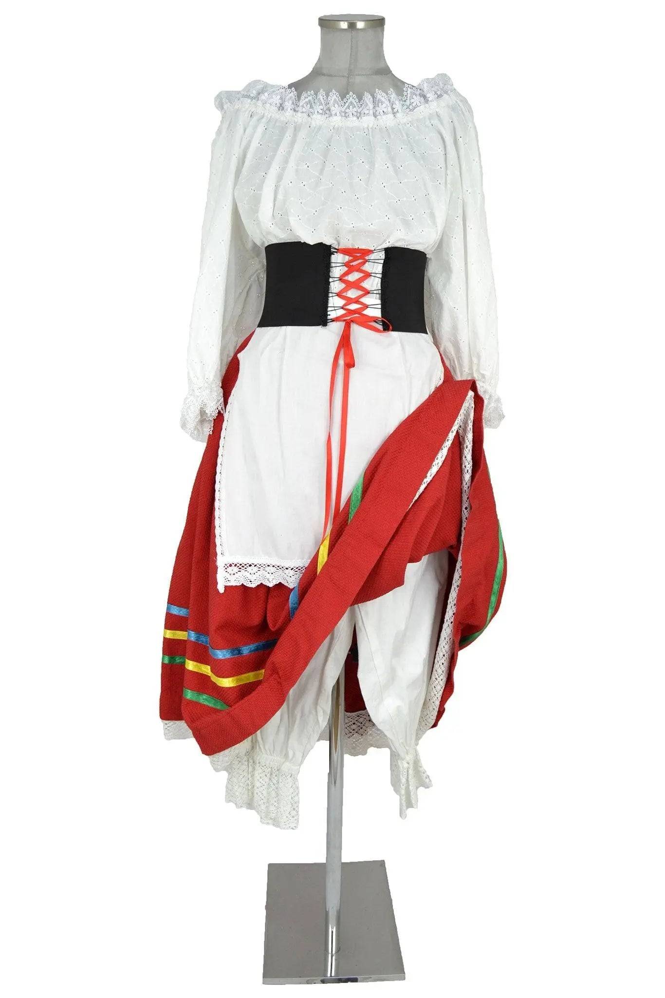 Costume donna per danze popolari - tarantella napoletana – COSTUMIA