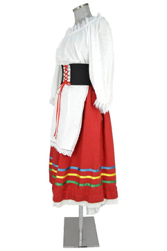 Costume donna per danze popolari - tarantella napoletana