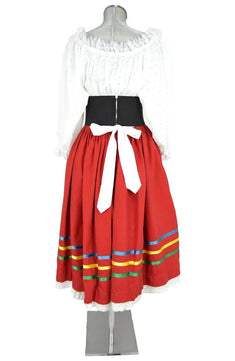 Costume donna per danze popolari - tarantella napoletana