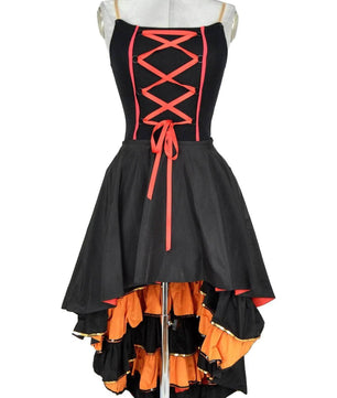 Costume donna spagnola o zingara per balletti classici e moderni, flam