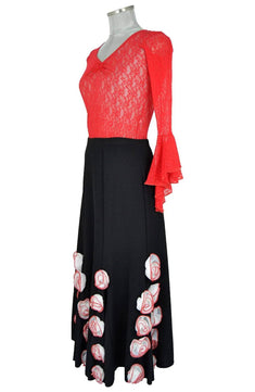 Costume donna stile spagnolo per balletti , Flamenco ed esibizioni var