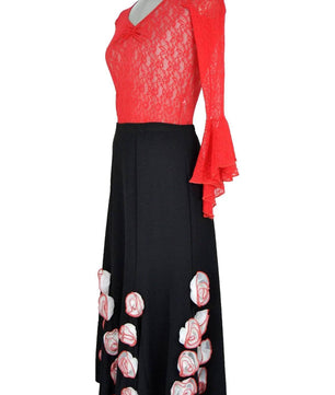 Costume donna stile spagnolo per balletti , Flamenco ed esibizioni var