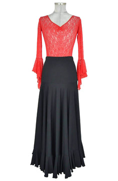 Costume donna stile spagnolo per spettacoli di flamenco o danze etnich