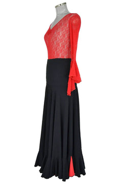 Costume donna stile spagnolo per spettacoli di flamenco o danze etnich