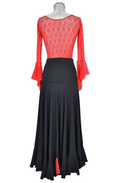 Costume donna stile spagnolo per spettacoli di flamenco o danze etniche