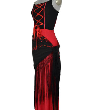Costume donna stile spagnolo per zingare, popolane o danza come Carmen