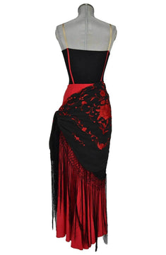 Costume donna stile spagnolo per zingare, popolane o danza come Carmen