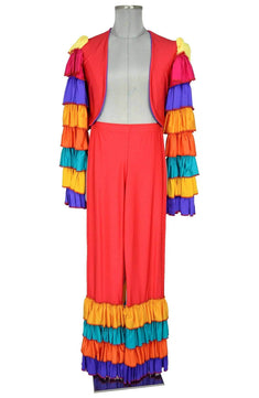 Costume uomo da ballerino di samba e altri balli sudamericani, per feste e sfilate Carnevale di Rio - danza