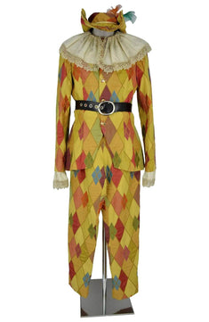 Costume uomo per carnevale di Arlecchino in Commedia dell'Arte, recite e sfilate