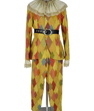 Costume uomo per carnevale di Arlecchino in Commedia dell'Arte, recite e sfilate